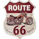 ブリキ看板 アンティーク ROUTE 66 America's Highway エンボスプレート メタル レトロ アメリカン アメリカ雑貨