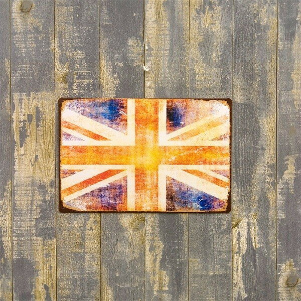 ブリキ看板 ユニオンジャック 国旗 イギリス国旗 人気 サインプレート アメリカ看板 アンティーク 英国雑貨