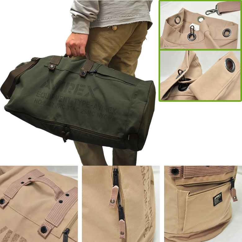 avirex アビレックス ボンサック ダッフルバッグ ミリタリー 大容量 メンズ・バレンタイン・プレゼント (バッグ/かばん/おしゃれ/男性/トラベルバッグ/通販/楽天)格安通販　バレンタイン　人気　ランキング