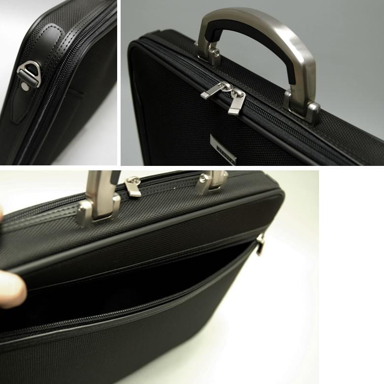 BAGGEX バジェックス アタッシュケース メンズ | A4 2way 日本製 軽量 ショルダー付 ナイロン ブラック オリジンシリーズ 240361 メンズ・父の日・プレゼント