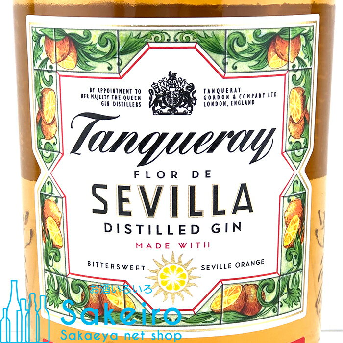 タンカレー フロール デ セビリア ジン 41.3％ 1000ml[御歳暮 贈り物 御礼 母の日 父の日 御中元]