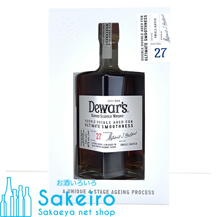 デュワーズ ダブルダブル 27年 46％ 500ml（正規品）[ウイスキー][御歳暮 贈り物 御礼 母の日 父の日 御中元]