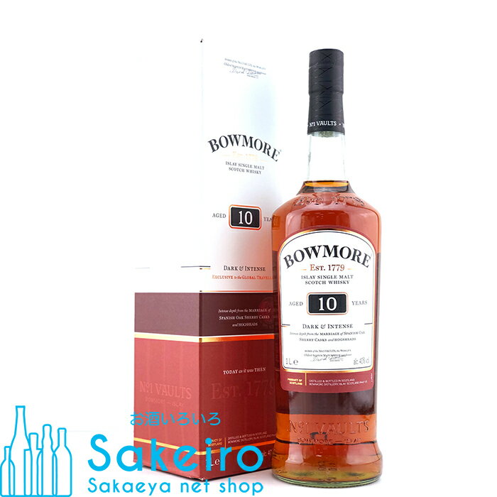 BOWMORE ボウモア 10年 ダーク＆インテンス 40％ 1000ml[ウイスキー][御歳暮 贈り物 御礼 母の日 父の日 御中元]