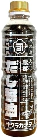 少数生産 　鹿児島 　サクラカネヨ 　丸ごと鰹節　 だし醤油 　480ml