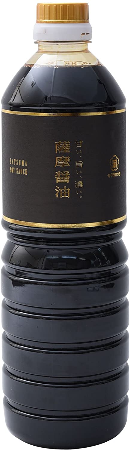 鹿児島の甘い醤油　吉村醸造　サクラカネヨ　 薩摩醤油 1リットル　一番甘いサクラカネヨ醤油のサムネイル