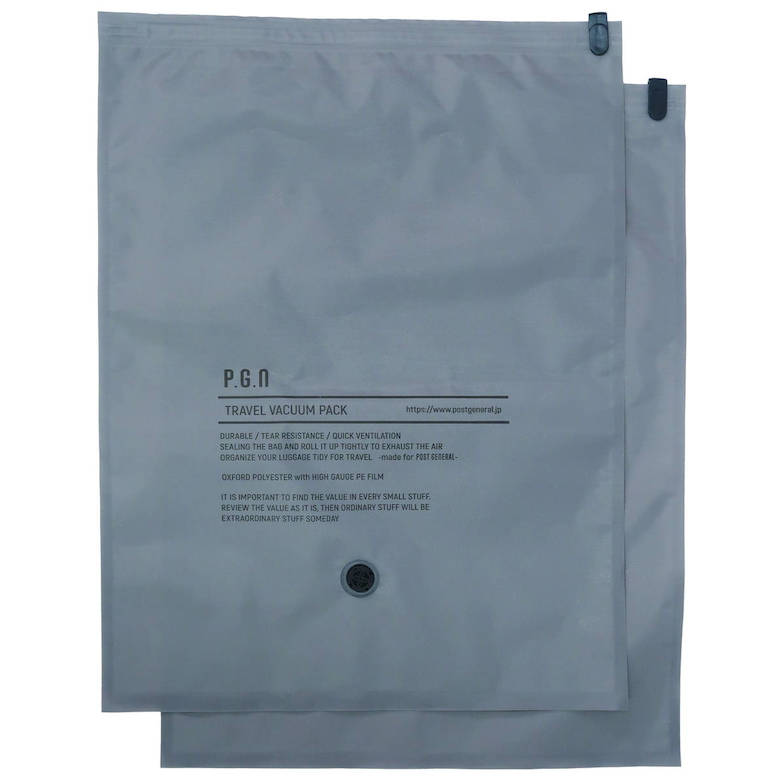 トラベルバキュームパック LL パック2 シンプル 旅行用品 圧縮袋 掃除機不要 新生活 おしゃれ クレエ POST GENARAL シンプル