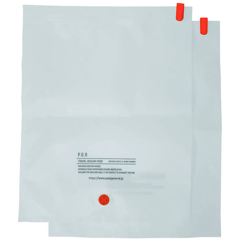 トラベルバキュームパック L BWH パック2 シンプル 旅行用品 圧縮袋 掃除機不要 新生活 おしゃれ クレエ POST GENARAL シンプル
