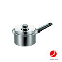 フジノス エレックマスターライト 18cm 片手鍋 高品質 日本製 国産 ガス200V IH 対応 高級 ステンレス