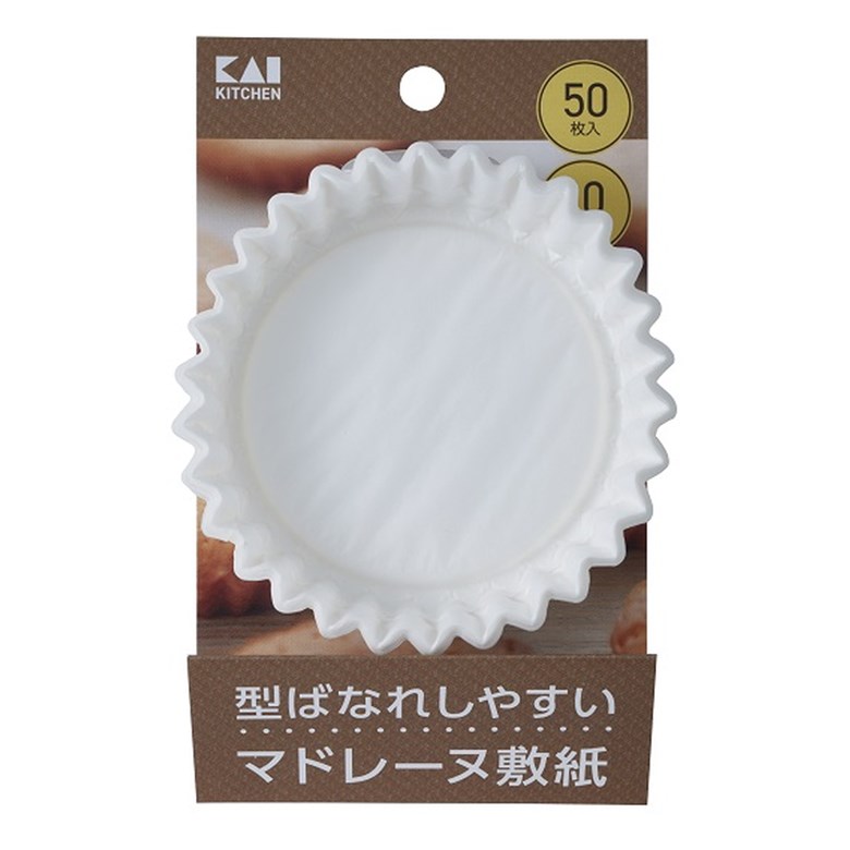 貝印 KK マドレーヌ敷紙10cm 50枚 DL6438 製菓 お菓子作り