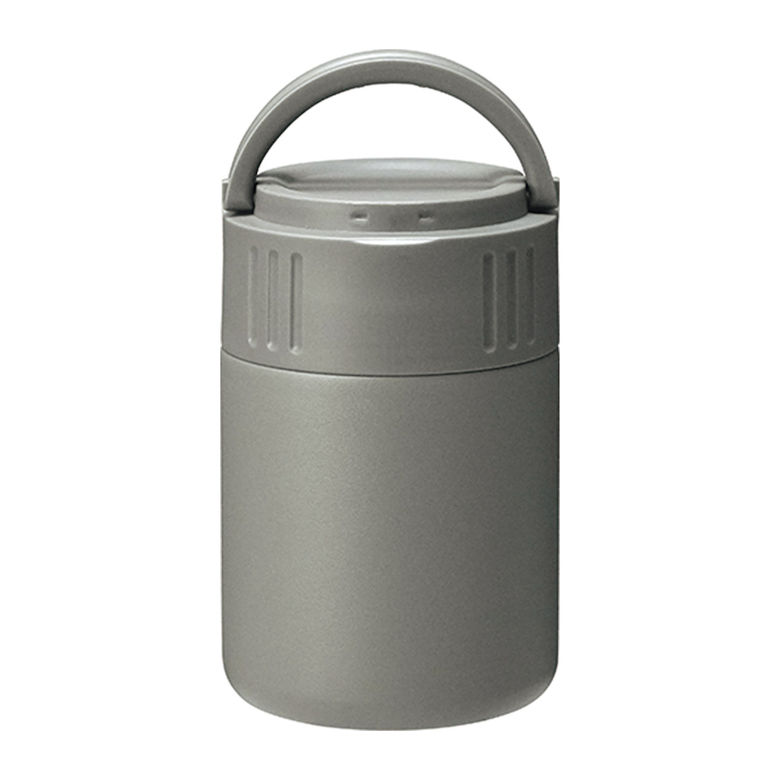 カクセー モグモグ キャリースープマグ 350ml （STスプーン付き） ブルー チャコール ホワイト MM-35B ..