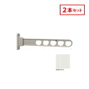 川口技研 ホスクリーン 屋外腰壁用 物干 ものほし HD-55-W 2本セット ホワイト HD型 ローコストタイプ 55cm 屋外用 洗濯 ランドリー