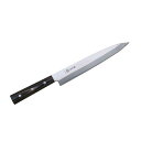 モリブデン特殊鋼片刃刺身包丁 FKW-7 刃渡り225mm 全長340mm 和包丁タイプ 片刃 柳刃 刺身 マック 堺