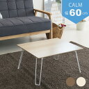 永井興産 カームテーブル 60 CALM-60 折りたたみ 机 つくえ テーブル 一人暮らし 新生活 買い替え シンプル おしゃれ モダン