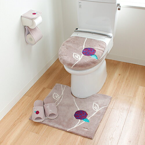 エトフ トリア 55×60cm トイレマット ベージュ トイレ マット シンプル 洗濯 洗える オカ