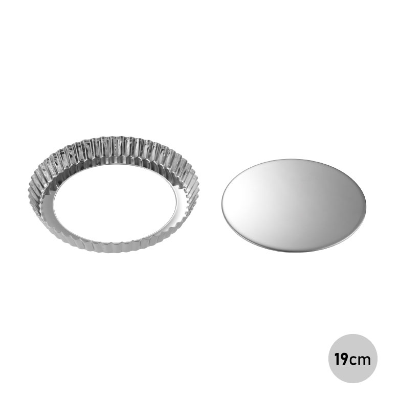 霜鳥製作所 #183 底取れタルト型 19cm ステンレス