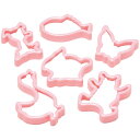 タイガークラウン Cake land クッキー型 6pcs #1745動物 クマ 鳥 ちょうちょ 製菓 セット