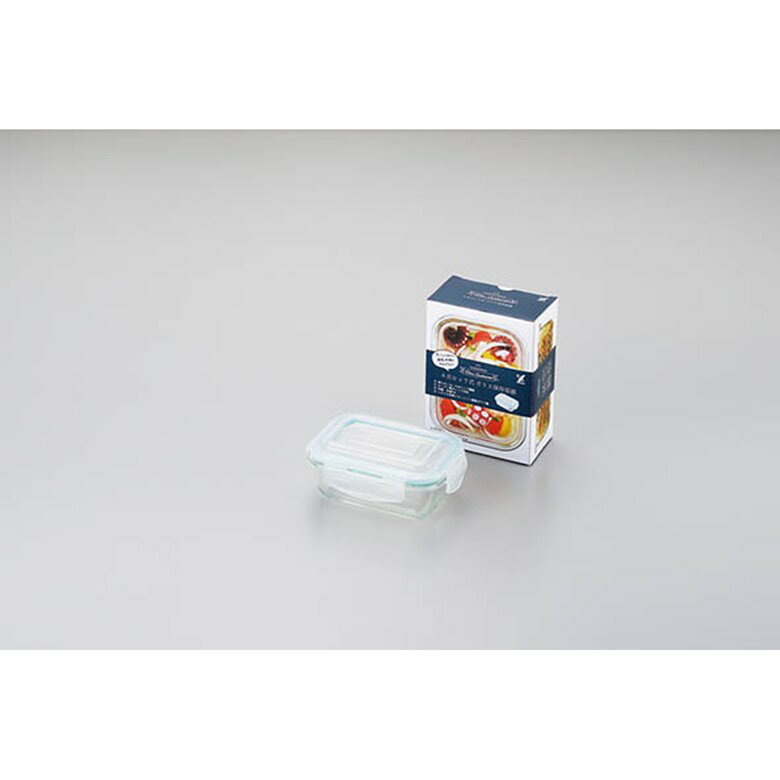 ヨシカワ グラスコンテナ4点ロック式ガラス保存容器370 SJ2530