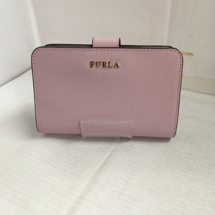 【中古】FURLA 二つ折り ホック コン