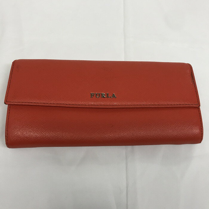 【中古】フルラ 二つ折り長財布 レ