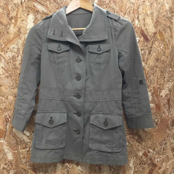 【中古】BURBERRY BLUE LABEL レディース コート カーキ系 表記サイズ：38 [jgg]