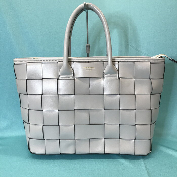 AND CHOUETTE 2WAYショルダーバッグ 編み込み グレージュ [jgg]【中古】