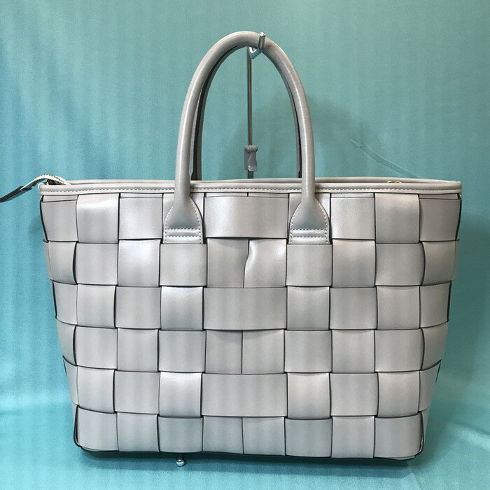 AND CHOUETTE 2WAYショルダーバッグ 編み込み グレージュ [jgg]【中古】