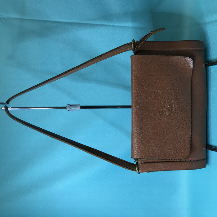 ILBISONTE ショルダーバッグ レザー ブラウン [jgg]【中古】