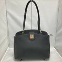 【中古】FURLA ANNA 2WAYショルダーバッグ レザー ブラック [jgg]