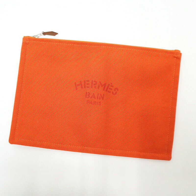 HERMES エルメス ヨッティングGM オレンジ キャンバス 【中古】