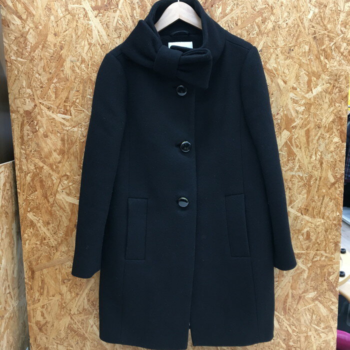 【中古】Kate spade レディース コート ブラック リボン 表記サイズ：2-A[jgg]