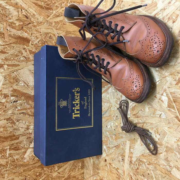 Tricker's カントリーブーツ ブラウン L2508 レディース 表記サイズ：5.5（約24.5cm） [jgg]【中古】