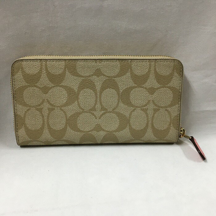 【中古】COACH Disney シンデレラ ラウンドファスナー 長財布 [jgg]