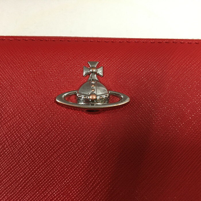 VivienneWestwood ラウンドファスナー 長財布 レッド [jgg]【中古】