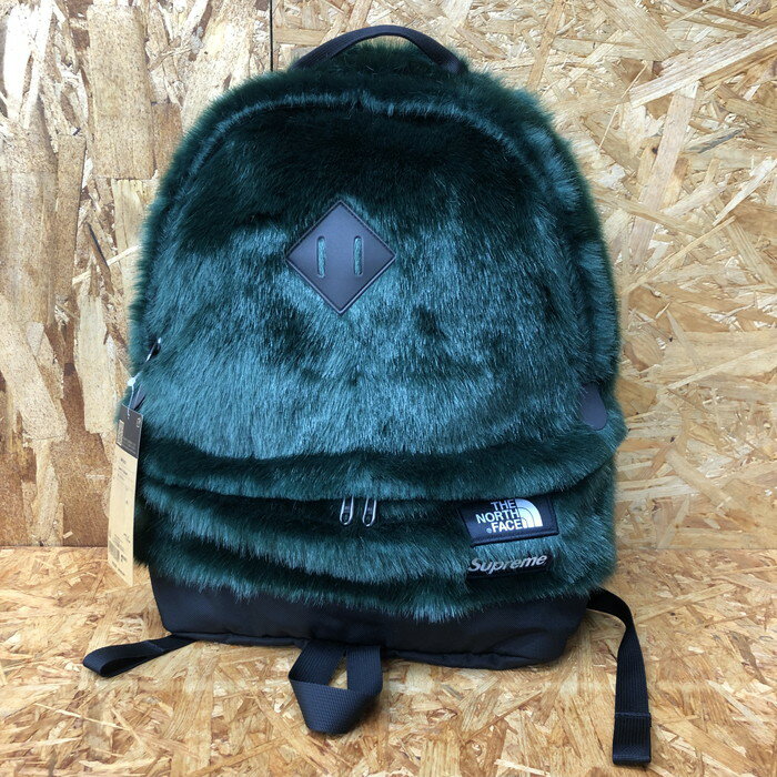 【中古】SUPREME THE NORTH FACE バックパック フェイクファー グリーン NM82092I [jgg]