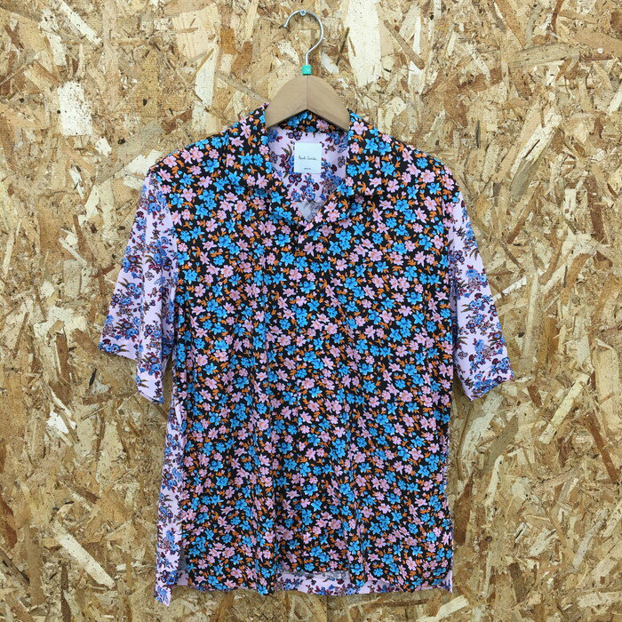 【中古】Paul Smith オープンカラーシャツ 花柄 表記サイズ：M jgg