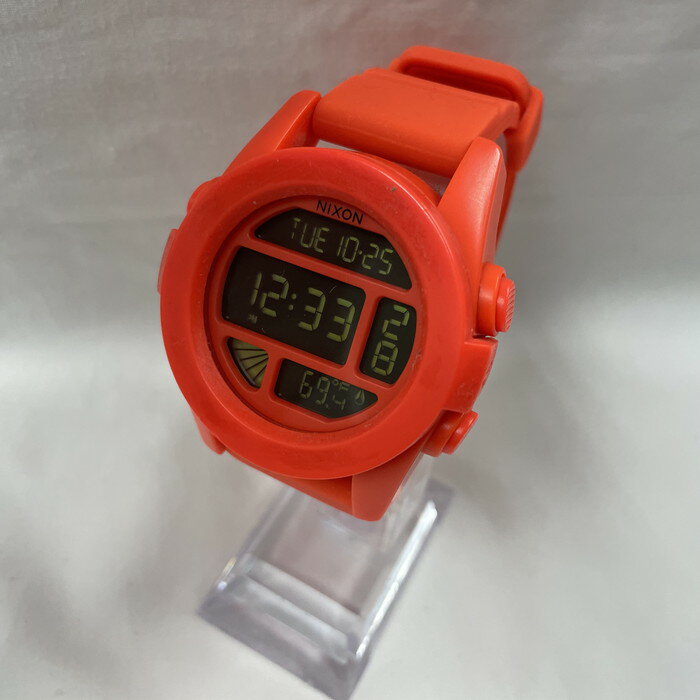 【中古】NIXON 腕時計 クオーツ オレンジ A197-1156 ラバー [jgg]