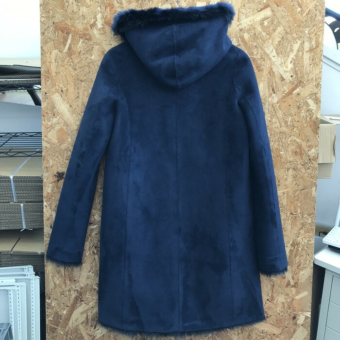 TODAYFUL フェイクムートンコート レディース ネイビー 表記サイズ：36 [jgg]【中古】