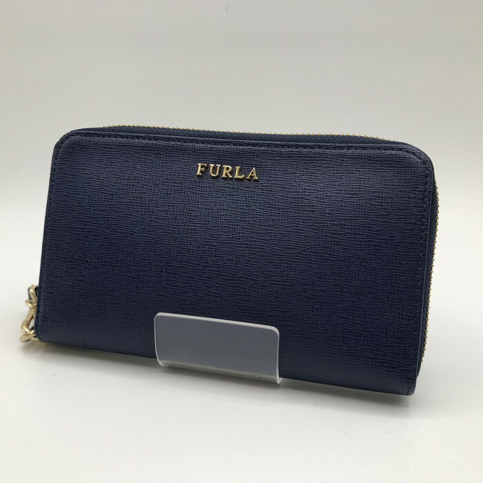 【中古】FURLA ラウンドファスナー 