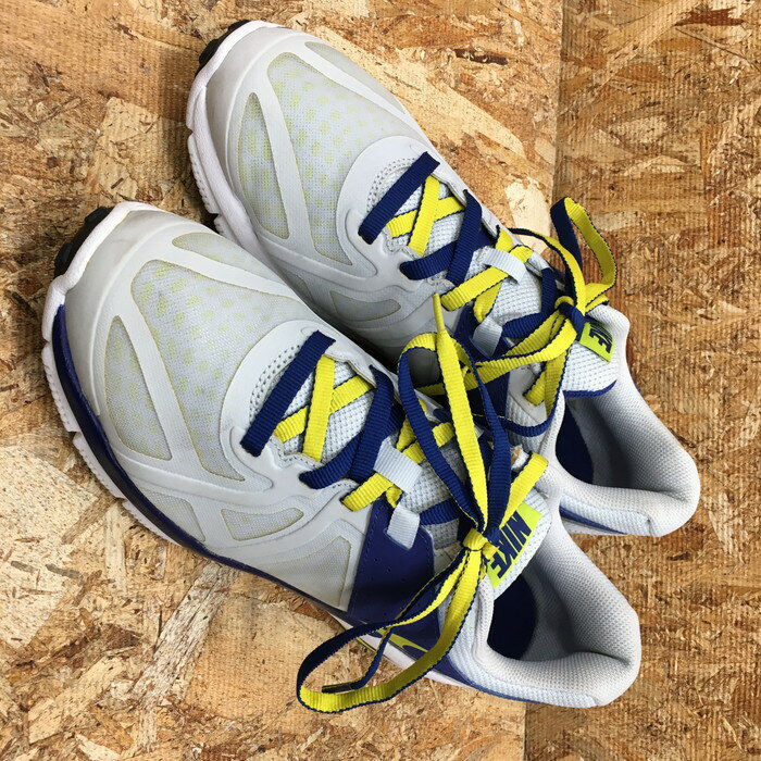 NIKE AIR MAX RUN LITE5 メンズ スニーカー 631263-007 26.0cm イエローブルー [jgg]【中古】