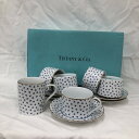 【中古】TIFFANY&CO. ダンシングT カップ＆ソーサー 11点セット [jgg]