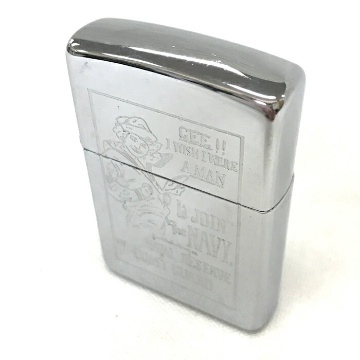 【中古】ZIPPOライター THENAVY シルバー [jgg]