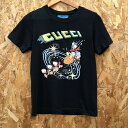 【中古】GUCCI Tシャツ 644671 Disneyコラボ ドナルドダック メンズ ブラック S ...