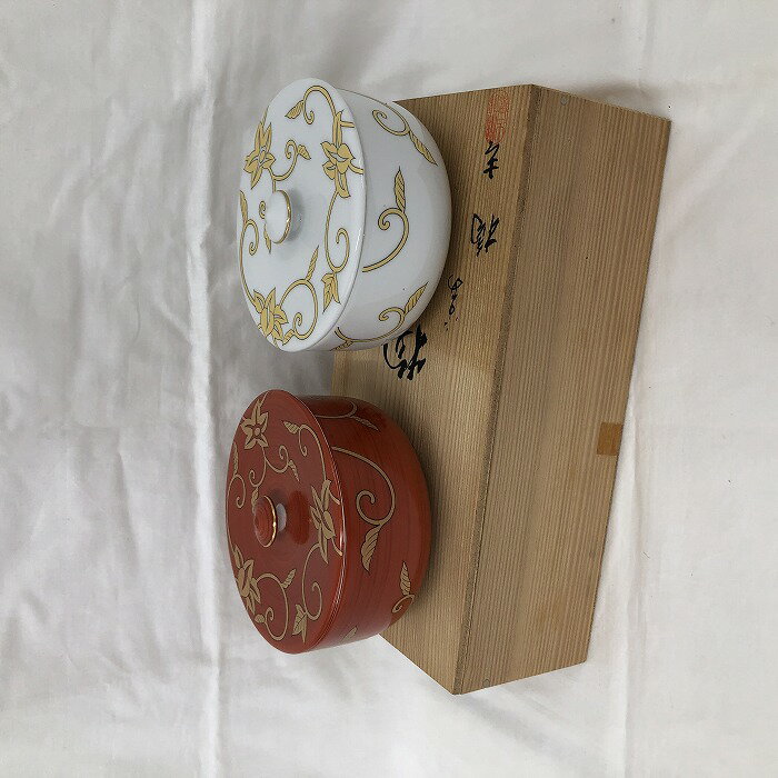 【中古】蓋付き碗 たち吉 2個セット