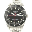 【中古】TISSOT PRS516 シルバー 1853 メンズ 腕時計 ブラック文字盤 自動巻き デイデイト 中古[ne]35u [jgg]