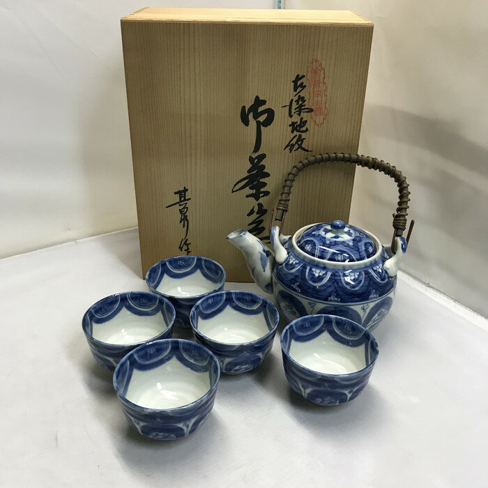美術有田焼 甚泉作 土瓶茶器揃 [jgg]【中古】