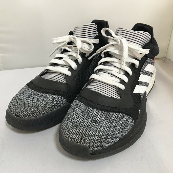 【中古】adidas バスケットボールシューズ D69931 30.0cm ブラック/グレー [jgg]