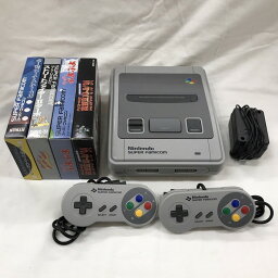 【中古】任天堂 スーパーファミコン 本体 カセット4本セット [jgg]