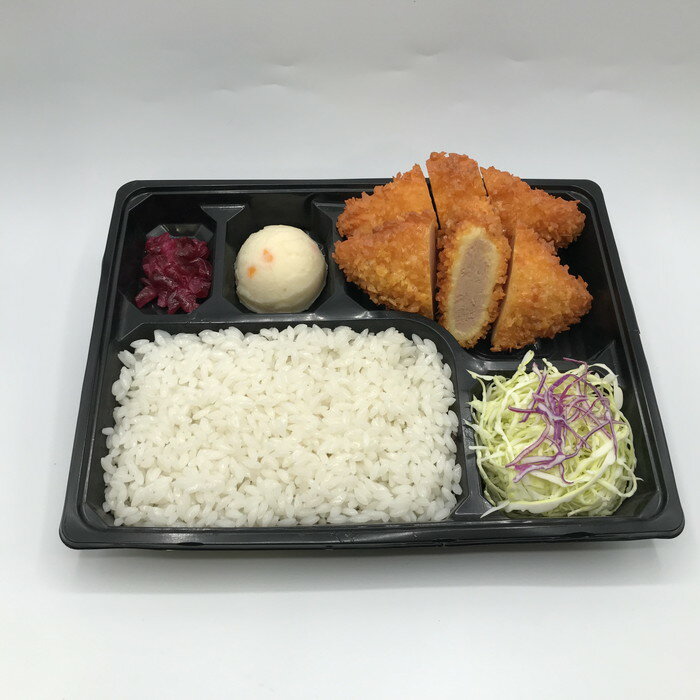 【中古】食品サンプル とんかつ弁当 [jgg]