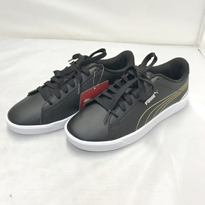 【中古】PUMA スニーカー ビッキー V3 メタリックシャイン ブラック 23cm 395085-02 [jgg]