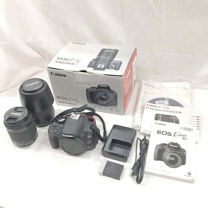 CANON デジタル一眼レフカメラ eos kissX7 ブラック [jgg]【中古】
